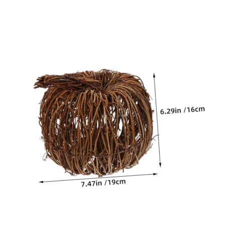 GALPADA 2 Stück Teiliges Handgefertigte Rattan Kürbis Dekoration Natürliche Flechtkunst Leichte Wiederverwendbare Herbst Tischdekoration für Halloween Party Layouts GALPADA 2 Stück Teiliges Handgefertigte Rattan Kürbis Dekoration Natürliche Flechtkunst Leichte Wiederverwendbare Herbst Tischdekoration für Halloween Party Layouts von GALPADA