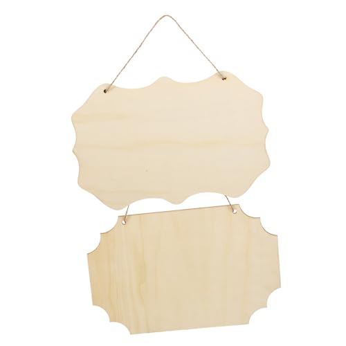 GALPADA 2 Stück Teiliges Holzschild zum Basteln Naturbelassene Hängende Deko mit Aufhängeöse DIY Holztafel für Wandkunst und Individuelle Beschriftung Rustikale Holzplatte für Zuhause GALPADA 2 Stück Teiliges Holzschild zum Basteln Naturbelassene Hängende Deko mit Aufhängeöse DIY Holztafel für Wandkunst und Individuelle Beschriftung Rustikale Holzplatte für Zuhause von GALPADA