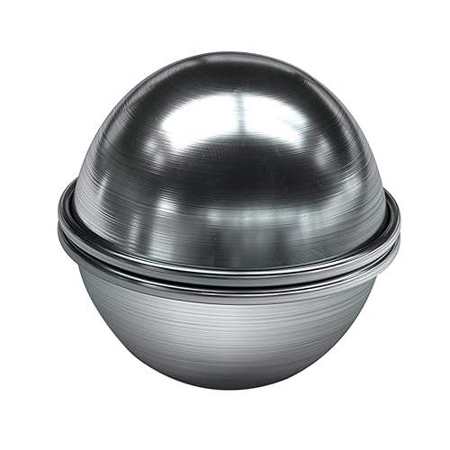 GALPADA 2 Stück Teiliges Metall Badekugel Formset für DIY Badebomben Herstellung Langlebiges Material Ergonomisches Design Vielseitig für Schokolade Käse Mousse Geeignet für Badespaß und GALPADA 2 Stück Teiliges Metall Badekugel Formset für DIY Badebomben Herstellung Langlebiges Material Ergonomisches Design Vielseitig für Schokolade Käse Mousse Geeignet für Badespaß und von GALPADA