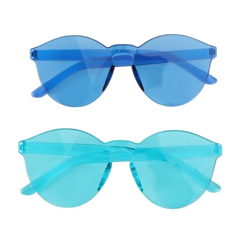 GALPADA 2 Stück Teiliges Retro Partybrillen Kreative Einfache Cosplay Brillen in Blautönen Ergonomisch Komfortabel für Geburtstags und Kostümpartys GALPADA 2 Stück Teiliges Retro Partybrillen Kreative Einfache Cosplay Brillen in Blautönen Ergonomisch Komfortabel für Geburtstags und Kostümpartys von GALPADA