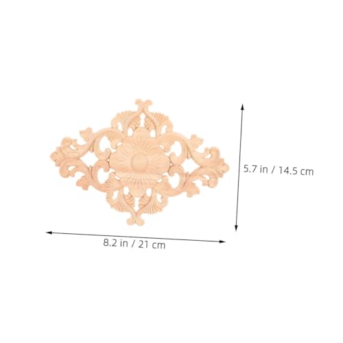 GALPADA 2 Stück Teiliges Set Holzapplikationen Geschnitzte Möbelornamente aus Massivem Holz Dekorative Tür Schrankverzierung Langlebig Einfach zu Montieren Filigrane Blütenmotive für GALPADA 2 Stück Teiliges Set Holzapplikationen Geschnitzte Möbelornamente aus Massivem Holz Dekorative Tür Schrankverzierung Langlebig Einfach zu Montieren Filigrane Blütenmotive für von GALPADA