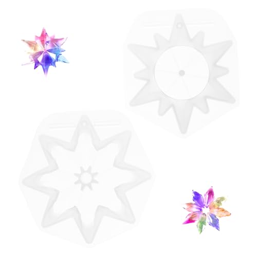 GALPADA 2 Stück Teiliges Silikonform für Weihnachten Schneeflocken Silikon Gießform für DIY Handwerk und Dekoration für Epoxidharz Projekte und Bastelarbeiten GALPADA 2 Stück Teiliges Silikonform für Weihnachten Schneeflocken Silikon Gießform für DIY Handwerk und Dekoration für Epoxidharz Projekte und Bastelarbeiten von GALPADA