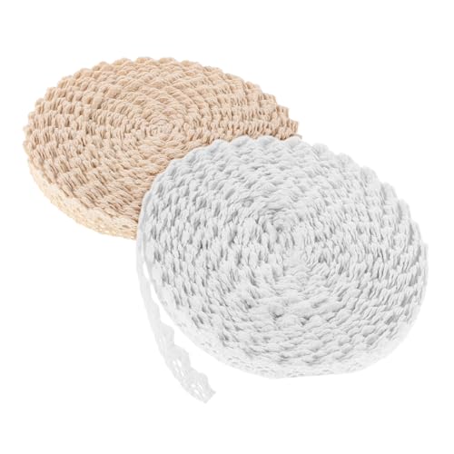 GALPADA 2 Stück Vintage Baumwoll-spitzenband Häkelspitze Spitzenborte Breit für Hochzeit Dekoration DIY Nähen Scrapbooking Zubehör GALPADA 2 Stück Vintage Baumwoll-spitzenband Häkelspitze Spitzenborte Breit für Hochzeit Dekoration DIY Nähen Scrapbooking Zubehör von GALPADA