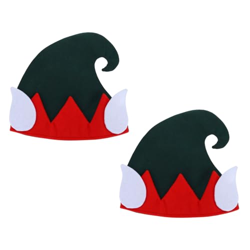 GALPADA 2 Stück Weihnachtsmütze aus Atmungsaktivem Material Leichte und Bequeme Weihnachtskostüm Accessoires für Erwachsene Lustige Party Requisiten für Festliche Xmas Dekoration GALPADA 2 Stück Weihnachtsmütze aus Atmungsaktivem Material Leichte und Bequeme Weihnachtskostüm Accessoires für Erwachsene Lustige Party Requisiten für Festliche Xmas Dekoration von GALPADA