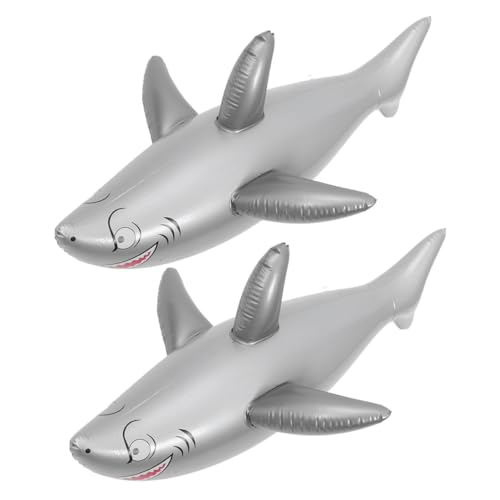 GALPADA 2 Stück aufblasbarer Hai outdoor interaktives aufblasbares tier Party Schwimmende Spielzeuge in die Luft jagen aufblasbares Hai- PVC Grey GALPADA 2 Stück aufblasbarer Hai outdoor interaktives aufblasbares tier Party Schwimmende Spielzeuge in die Luft jagen aufblasbares Hai- PVC Grey von GALPADA