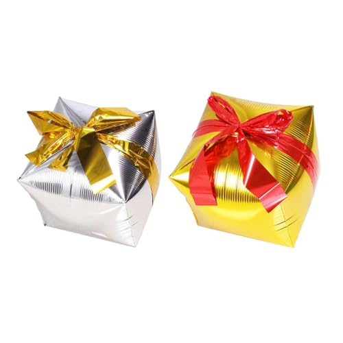 GALPADA 2 Stücke Ballon Geschenk Box Luftballons Weihnachten Ballon Weihnachten Party Liefert Farbe von GALPADA
