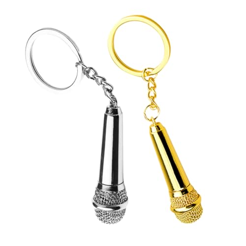 GALPADA 2 Stücke Mikrofon Schlüsselanhänger Mikrofon Charme Große Schlüsselanhänger Musik Schlüsselanhänger Niedliche Schlüsselanhänger Für Rucksäcke Schlüsselanhänger Masse Metall GALPADA 2 Stücke Mikrofon Schlüsselanhänger Mikrofon Charme Große Schlüsselanhänger Musik Schlüsselanhänger Niedliche Schlüsselanhänger Für Rucksäcke Schlüsselanhänger Masse Metall von GALPADA