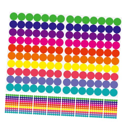 GALPADA 20 Blatt Bunte DIY Rundpunkt Aufkleber Selbstklebend für Etiketten Beschriften Farbige Klebepunkte für Inventar Organisationssysteme Schulprojekte und Notizbuch Markierungen GALPADA 20 Blatt Bunte DIY Rundpunkt Aufkleber Selbstklebend für Etiketten Beschriften Farbige Klebepunkte für Inventar Organisationssysteme Schulprojekte und Notizbuch Markierungen von GALPADA