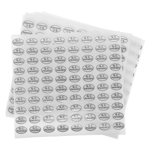 GALPADA 20 Blatt Qc Passed Aufkleber Selbstklebend Sicherheitslabel für Qualitätskontrolle Elektronik Verpackung Lager Dokumentversiegelung Antibetrugs Etiketten von GALPADA