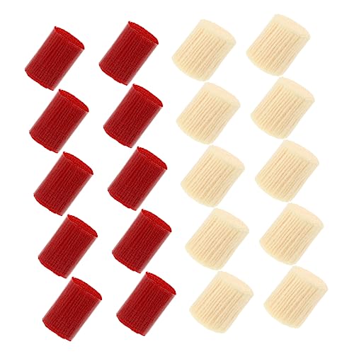 GALPADA 20 Rollen Teiliges Acrylgarn für DIY Teppich Knüpfen und Tufting Weiches Langlebiges Knüpfgarn Beige und Rot zum Häkeln Stricken und Kreativen Handarbeiten von GALPADA