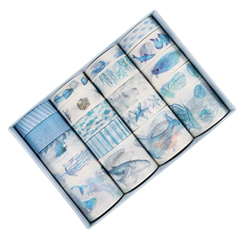 GALPADA 20 Rollen Washi Tape Set Dekoratives Klebeband für DIY Scrapbooking und Handwerk und Biologisch Verschiedene Stile für Kreative Projekte von GALPADA