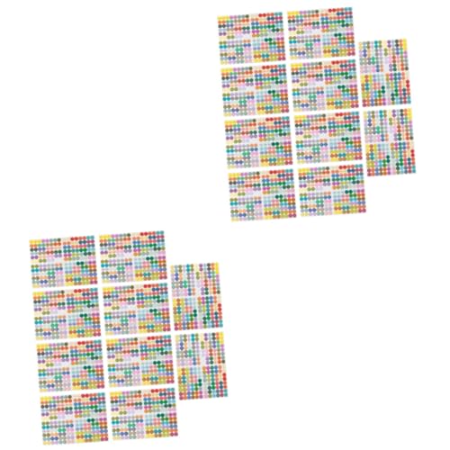 GALPADA 20 Stück Aufkleber Für Ätherische Öle – Klebeetiketten Für Parfümflaschen - Deckelaufkleber Im Kreisdesign - Ideal Für Die Organisation Von Flaschen Und Aromatherapie von GALPADA