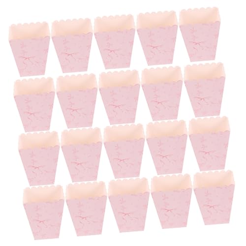 GALPADA 20 Stück Elegante Rosa Snackbehälter mit Schleifen Design für Geburtstagsfeiern Hochzeiten Karneval und Filmabende GALPADA 20 Stück Elegante Rosa Snackbehälter mit Schleifen Design für Geburtstagsfeiern Hochzeiten Karneval und Filmabende von GALPADA