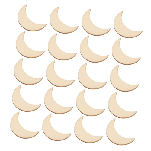 GALPADA 20 Stück Holzmond Chips Ausgeschnittener Mond Unbemalt Für Mond Ornamente Mondausschnitt Blanko Zum Aufhängen Halbmond Unvollendete Mond Bastelformen GALPADA 20 Stück Holzmond Chips Ausgeschnittener Mond Unbemalt Für Mond Ornamente Mondausschnitt Blanko Zum Aufhängen Halbmond Unvollendete Mond Bastelformen von GALPADA