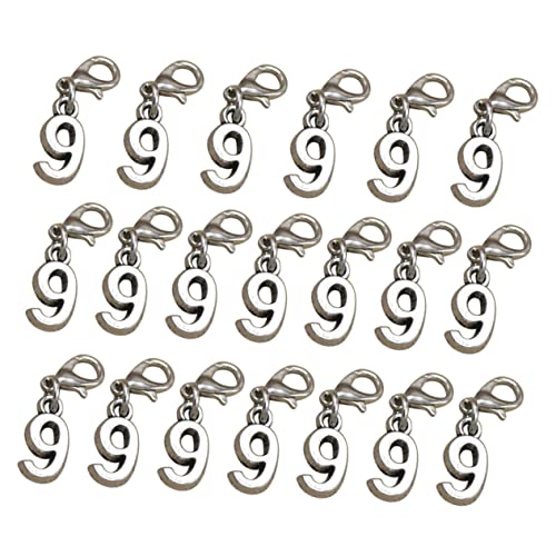 GALPADA 20 Stück Hummerschnalle -Ohrringe Reiz Schließe Bulk-Ohrringe Karabiner-Schmuck-Verschluss Bausätze Anhänger zur Schmuckherstellung Nummern-Schmuck-Anhänger Schmuckzubehör machen von GALPADA