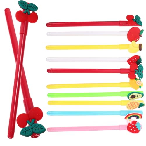 GALPADA 20 Stück Kawaii Cartoon Kugelschreiber Lustige Schreibstifte für Schule Büro und Zuhause Leicht und Praktisch für Studenten und Unterschriften Kreatives Design mit Schutzkappe von GALPADA