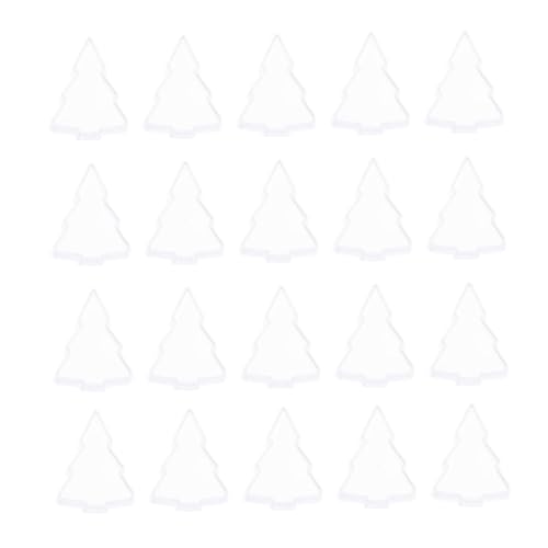 GALPADA 20 Stück Kunststoff Kerzenschalen Weihnachtsbaum Glockenform Flammschutz DIY Kerzenbehälter Leicht Platzsparend zur Kerzenherstellung für Weihnachtsdekoration von GALPADA