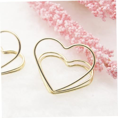 GALPADA 20 Stück Metall Kartenhalter Herzform Doppellagig Memo Clips Stilvoll für Hochzeit Party Dekoration Tischkartenhalter Handlich Leicht Vielseitig GALPADA 20 Stück Metall Kartenhalter Herzform Doppellagig Memo Clips Stilvoll für Hochzeit Party Dekoration Tischkartenhalter Handlich Leicht Vielseitig von GALPADA