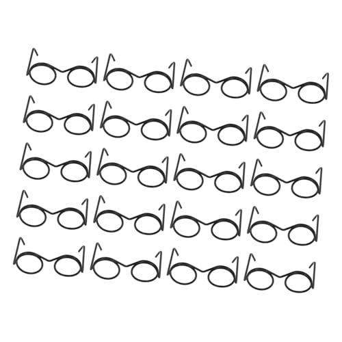 GALPADA 20 Stück Mini-Brille Miniatur Puppe Gläser winzige Brille Maskerade Party -Foto -Requisiten Requisiten Neuheit Brille Weihnachtszubehör Irische Festivalbrille Metall Schwarz GALPADA 20 Stück Mini-Brille Miniatur Puppe Gläser winzige Brille Maskerade Party -Foto -Requisiten Requisiten Neuheit Brille Weihnachtszubehör Irische Festivalbrille Metall Schwarz von GALPADA