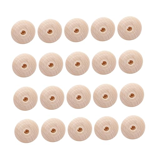 GALPADA 20 Stück Naturholzperlen für DIY Schmuckherstellung Unlackierte Runde Holzperlen für Bastelprojekte und Schmuckzubehör GALPADA 20 Stück Naturholzperlen für DIY Schmuckherstellung Unlackierte Runde Holzperlen für Bastelprojekte und Schmuckzubehör von GALPADA