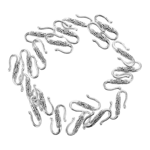 GALPADA 20 Stück S-förmige Schmuckhaken Aus Metall - Vintage Silber Ideal Für DIY Armband Und Halskettenherstellung Perfekte Verbindungselemente Für Kreative Handwerksprojekte GALPADA 20 Stück S-förmige Schmuckhaken Aus Metall - Vintage Silber Ideal Für DIY Armband Und Halskettenherstellung Perfekte Verbindungselemente Für Kreative Handwerksprojekte von GALPADA