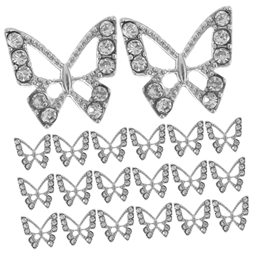 GALPADA 20 Stück Schmetterling Nagel Charms Teiliges aus Strass für Diy Maniküre Vielseitige Dekoration für Nägel Kleidung Schmuck und Bastelarbeiten Langlebige und Glänzende GALPADA 20 Stück Schmetterling Nagel Charms Teiliges aus Strass für Diy Maniküre Vielseitige Dekoration für Nägel Kleidung Schmuck und Bastelarbeiten Langlebige und Glänzende von GALPADA