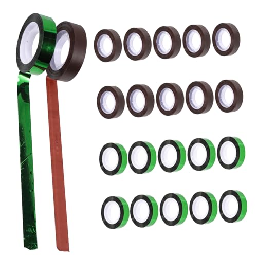 GALPADA 20 Stück Teiliges DIY Blumenbindeband Wasserdichtes Elastisches Floristen Klebeband in Dunkelbraun und Breit Lang für Blumenarrangements Geschenkverpackung und Bastelarbeiten GALPADA 20 Stück Teiliges DIY Blumenbindeband Wasserdichtes Elastisches Floristen Klebeband in Dunkelbraun und Breit Lang für Blumenarrangements Geschenkverpackung und Bastelarbeiten von GALPADA