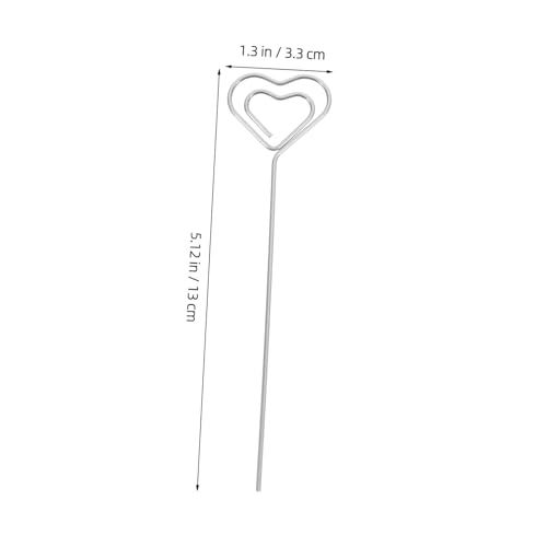 GALPADA 20 Stück Teiliges Herzförmige Metall Memohalter Tischkartenhalter Notizhalter aus Stahl mit Glatter Oberfläche für Hochzeit Party Büro Dekoration GALPADA 20 Stück Teiliges Herzförmige Metall Memohalter Tischkartenhalter Notizhalter aus Stahl mit Glatter Oberfläche für Hochzeit Party Büro Dekoration von GALPADA