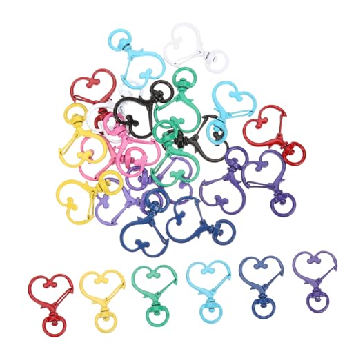 GALPADA 20 Stück Teiliges Herzform Schlüsselanhänger Clip Bunte Metall Federverschluss Karabiner Langlebig Rostfrei Vielseitig für DIY Schlüsselanhänger und Bastelprojekte Farbenfrohe GALPADA 20 Stück Teiliges Herzform Schlüsselanhänger Clip Bunte Metall Federverschluss Karabiner Langlebig Rostfrei Vielseitig für DIY Schlüsselanhänger und Bastelprojekte Farbenfrohe von GALPADA
