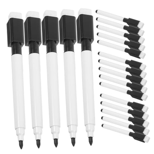 GALPADA 20 Stück Teiliges Kleine Abwischbare Whiteboard Marker mit Radierfunktion Wasserbasierte Schwarze Mine Leichte Vielseitige Filzstifte für Schule Büro und Zuhause Rückstandsfrei GALPADA 20 Stück Teiliges Kleine Abwischbare Whiteboard Marker mit Radierfunktion Wasserbasierte Schwarze Mine Leichte Vielseitige Filzstifte für Schule Büro und Zuhause Rückstandsfrei von GALPADA
