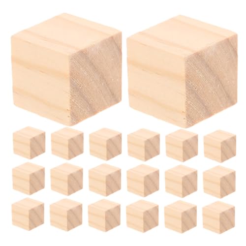 GALPADA 20 Stück Teiliges Kleine Naturbelassene Holzklötze Quadratische Bastelwürfel zum Stapeln Montessori Lernspielzeug Sicher Geschliffene DIY Bausteine für Vorschulkinder Feinmotorik GALPADA 20 Stück Teiliges Kleine Naturbelassene Holzklötze Quadratische Bastelwürfel zum Stapeln Montessori Lernspielzeug Sicher Geschliffene DIY Bausteine für Vorschulkinder Feinmotorik von GALPADA