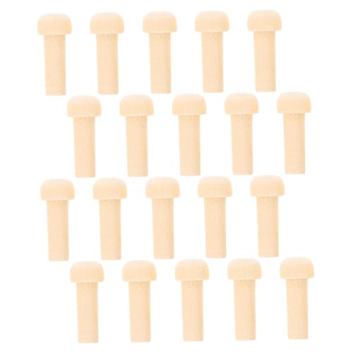 GALPADA 20 Stück Teiliges Mini Holzachsen Stifte Unbemalt Glatte Oberfläche DIY Möbel Zubehör Naturbelassen von GALPADA