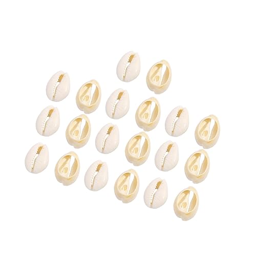 GALPADA 20 Stück Teiliges Natürliche Muschelperlen Spiralförmige Conch Anhänger Leichte DIY Schmuckmaterialien für Halsketten Armbänder Basteln Meeresthema Dekoration von GALPADA