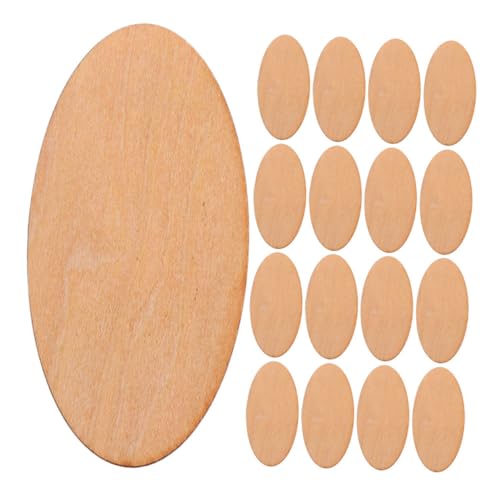 GALPADA 20 Stück Teiliges Ovale Holzscheiben Naturbelassen Langlebig und Verzugsfest Vielseitig für DIY Basteln Hochzeit Weihnachten Sichere Holzrohlinge für Kreative Dekoration GALPADA 20 Stück Teiliges Ovale Holzscheiben Naturbelassen Langlebig und Verzugsfest Vielseitig für DIY Basteln Hochzeit Weihnachten Sichere Holzrohlinge für Kreative Dekoration von GALPADA