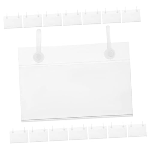 GALPADA 20 Stück Teiliges PVC Preisschildhalter mit Doppelhaken Transparente Etikettenclips für Drahtregale und Körbe Robuste Preisschilder Halterungen für Einzelhandel und Kaufmannsladen GALPADA 20 Stück Teiliges PVC Preisschildhalter mit Doppelhaken Transparente Etikettenclips für Drahtregale und Körbe Robuste Preisschilder Halterungen für Einzelhandel und Kaufmannsladen von GALPADA