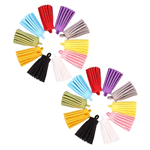 GALPADA 20 Stück Teiliges Quasten anhänger Bunte DIY Bastel troddeln für Ohrringe Schmuck Telefonanhänger Modische Handgefertigte Accessoires zum Selbermachen und Verschenken von GALPADA