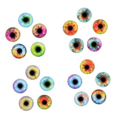 GALPADA 20 Stück Teiliges Runde Cabochons Halbkugelförmige Schmuck Patches für DIY Halsketten Armbänder Ohrringe Vielseitige Bastelsteine für Handarbeiten GALPADA 20 Stück Teiliges Runde Cabochons Halbkugelförmige Schmuck Patches für DIY Halsketten Armbänder Ohrringe Vielseitige Bastelsteine für Handarbeiten von GALPADA