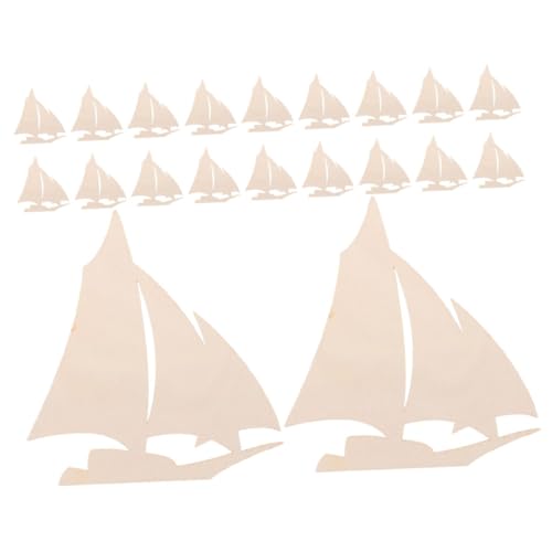 GALPADA 20 Stück Teiliges Segelboot Holzdekor aus Naturbelassenem Holz Vielseitig als Meeres Streudeko für Sommer Ozeanpartys Handliche DIY Holzscheiben zur Individuellen Gestaltung und GALPADA 20 Stück Teiliges Segelboot Holzdekor aus Naturbelassenem Holz Vielseitig als Meeres Streudeko für Sommer Ozeanpartys Handliche DIY Holzscheiben zur Individuellen Gestaltung und von GALPADA