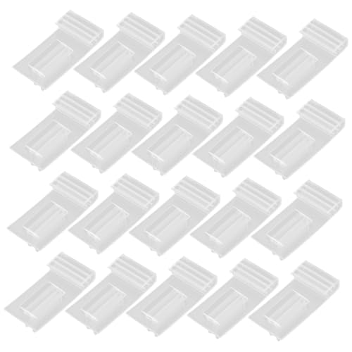 GALPADA 20 Stück Teiliges Transparentes Preisschild Halter Clip für Etiketten Selbstklebende Preisschilder für Einzelhandel Vielseitig Einsetzbar Supermärkten und Geschäften von GALPADA