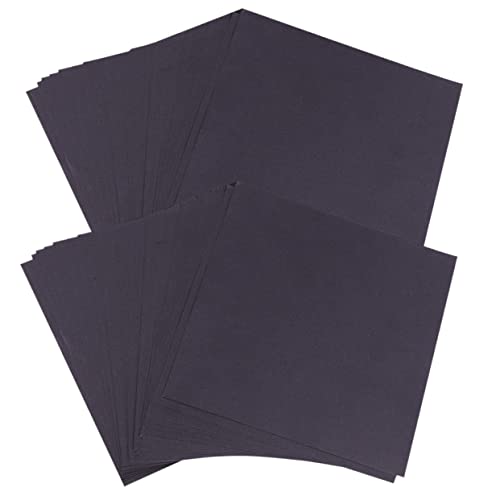 GALPADA 200 Blatt DIY Origami Papier Doppelseitiges Bastelpapier Schwarz für Origami Faltprojekte Basteln und Dekoration für Anfänger von GALPADA