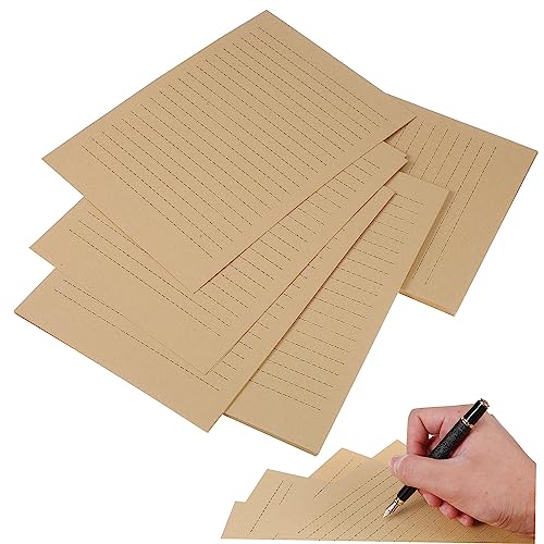 GALPADA 200 Blatt Vintage Briefpapier paketpapier packpapier verpackungspapier wickelpapier Deko-Briefpapier lose Pads Briefpapiere briefumschläge Grußkartenpapiere Briefpapier mit Linien von GALPADA