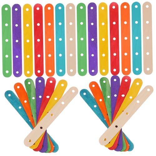 GALPADA 200 Stk. Teiliges Bunte Eisstiele mit Löchern Lange Holzstäbchen für Basteln und DIY Leichte Mehrfarbige Bastelhölzer für Gruppenprojekte und Schulaktivitäten GALPADA 200 Stk. Teiliges Bunte Eisstiele mit Löchern Lange Holzstäbchen für Basteln und DIY Leichte Mehrfarbige Bastelhölzer für Gruppenprojekte und Schulaktivitäten von GALPADA