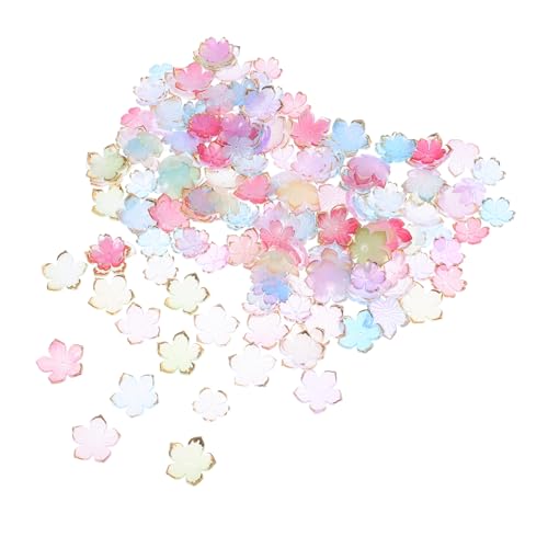 GALPADA 200 Stück Acryl-blütenperlen mit Farbverlauf Dekorative Endkappen für Schmuckherstellung Leicht und Bequem für DIY Halsketten Armbänder Ohrringe und Haarschmuck von GALPADA
