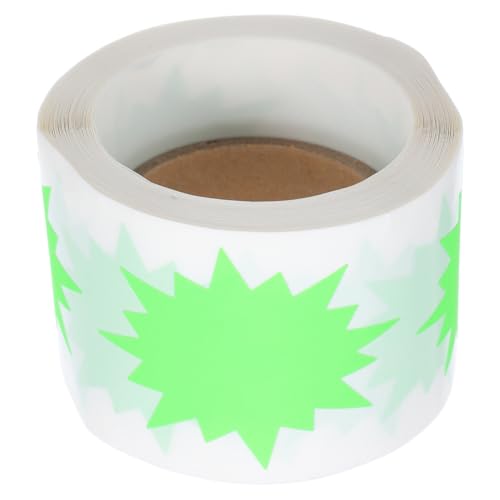 GALPADA 200 Stück Fluoreszierende Burst Papiersignale für Verkaufsaktionen und Vision Board Deko Selbstklebende Etiketten für Geschäfte und Kreative Projekte von GALPADA