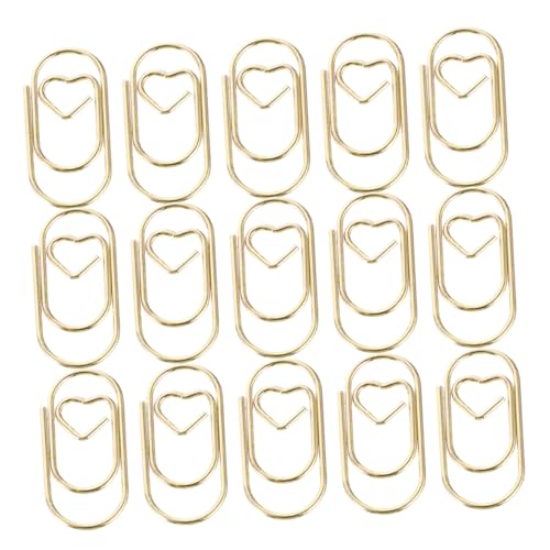 GALPADA 200 Stück Herzförmige Metall Büroklammern Stahl Paper Clips für Dokumentenorganisation Sortieren und Markieren Vielseitig für Büro Schule Scrapbooking und DIY Projekte GALPADA 200 Stück Herzförmige Metall Büroklammern Stahl Paper Clips für Dokumentenorganisation Sortieren und Markieren Vielseitig für Büro Schule Scrapbooking und DIY Projekte von GALPADA