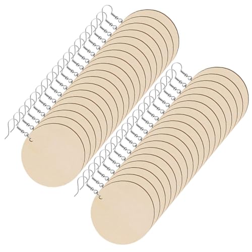 GALPADA 200 Stück Holzohrring Blanks Geometrisch Naturbelassen Ohrring Anhänger zum Basteln DIY Schmuckherstellung Modisch Schlicht Vielseitig für Individuelle Designs von GALPADA