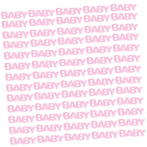 GALPADA 200 Stück Konfetti zur Taufe Pastell Mädchen bunt Dekorationen Mini Oh Hochzeitsdeko decoratiuni craciun Tischdeko Geschlecht offenbaren Dekoration Babyparty Konfetti Plastik Rosa von GALPADA