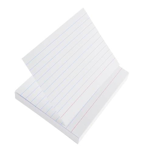 GALPADA 200 Stück Robuste Horizontale Notizkarten für Schule und Büro Studien Flashcards und Notizen für Präsentationen und Prüfungen von GALPADA