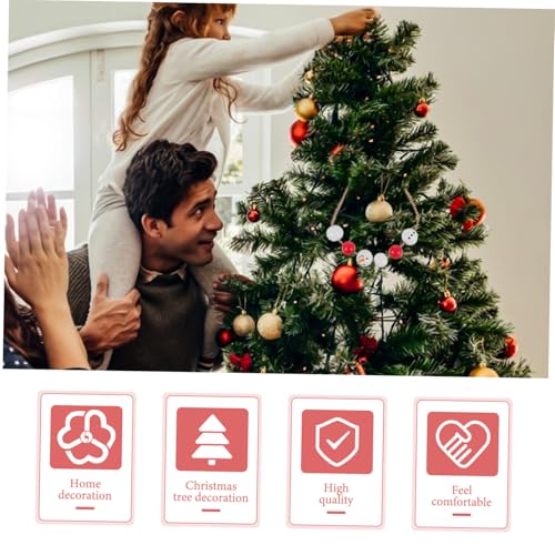 GALPADA 200 Stück Teiliges Weihnachts DIY Holzperlen mit Perlen Juteband Handgefertigte Schneemann Muster Langlebig Vielseitig für Schmuck und Bastelprojekte Festliche Dekoration von GALPADA