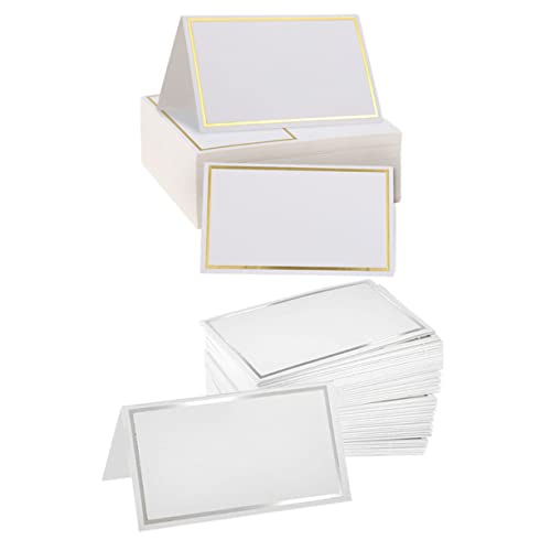 GALPADA 200 Stück Tischkarten mit Gold und Silberprägung Platzkarten für Hochzeiten Festliche Tischdekoration Einfach Aufzustellen für Hochzeitsfeiern und Partys GALPADA 200 Stück Tischkarten mit Gold und Silberprägung Platzkarten für Hochzeiten Festliche Tischdekoration Einfach Aufzustellen für Hochzeitsfeiern und Partys von GALPADA